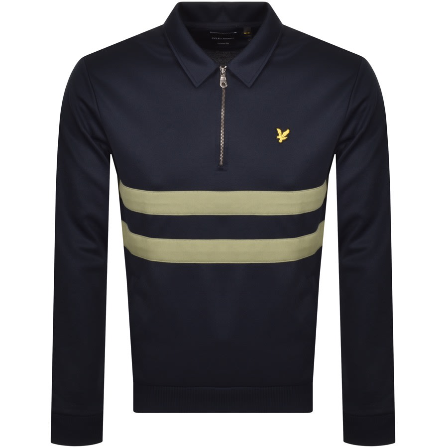 Alternative Image for ProductLyle And Scott Half Zip Sweatshirt Navy1